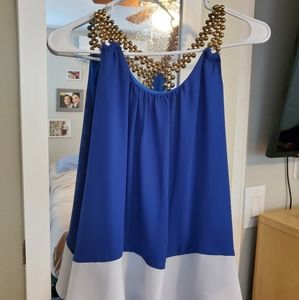 Gold beaded racerbank tank